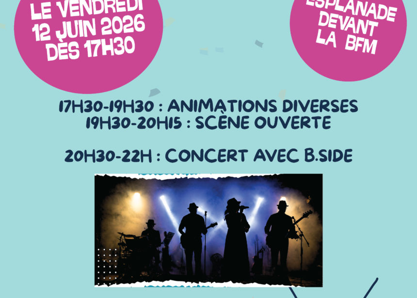 Fête de la musique au Vigenal le 12 juin avec BE.SIDE Fête de la musique au Vigenal le 12 juin avec BE.SIDE